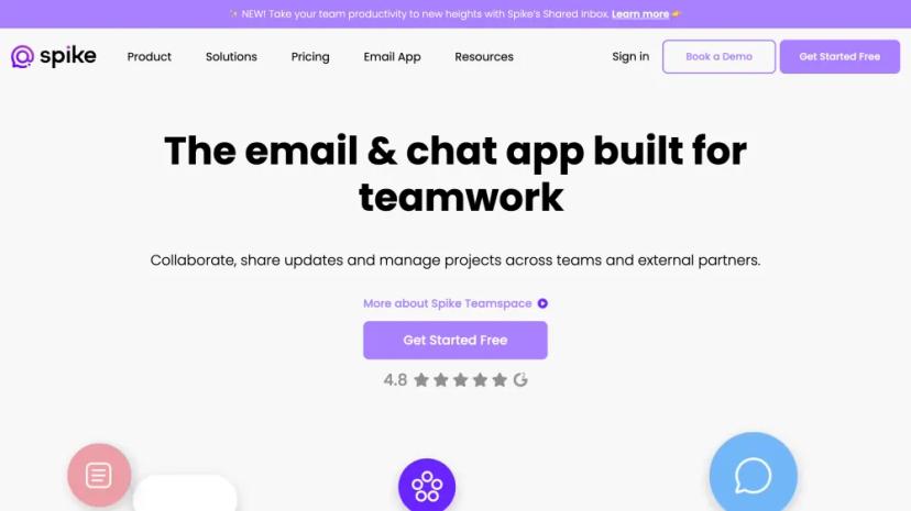 Screenshot of Email & Chat App for Teamwork