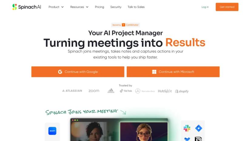 Screenshot of Your AI Project Manager for Agile Meetings