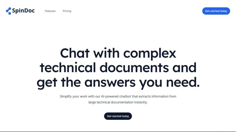 Screenshot of AI-Powered Chatbot for Technical Documentation