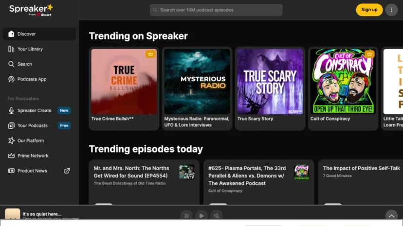 Screenshot of Empower Your Podcast with Spreaker's AI-Powered Tools