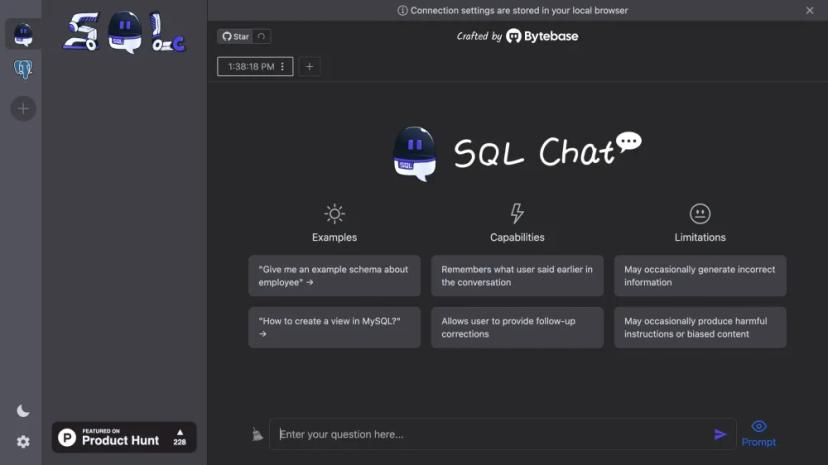 Screenshot of SQL CHAT - AI-Powered Chatbot for SQL Assistance