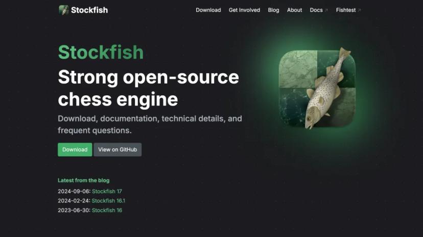 Screenshot of Stockfish: Strong Open-Source Chess Engine