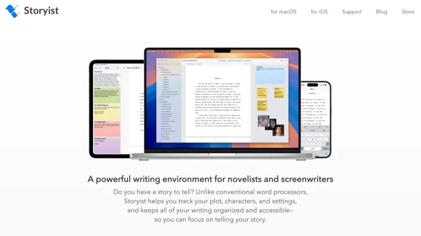 Screenshot of A Powerful Writing Environment for Novelists and Screenwriters