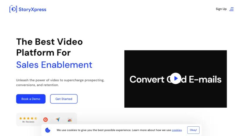 Screenshot of The Best Video Platform for Video Marketing, Sales Enablement, and Customer Testimonials