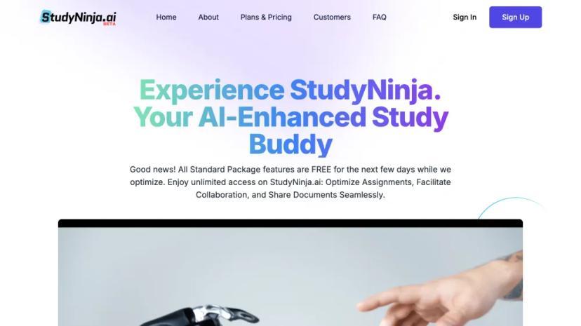 Screenshot of AI-Enhanced Study Buddy: Optimize Assignments, Facilitate Collaboration, and Share Documents Seamlessly