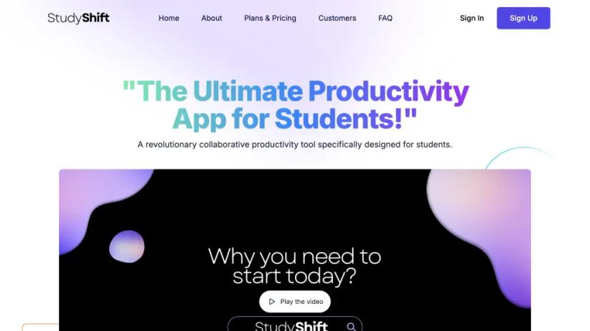 Screenshot of Revolutionize Your Study Experience with AI-Integrated Productivity