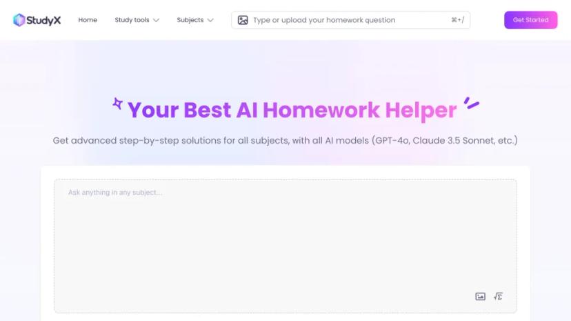 Screenshot of StudyX AI Homework Helper