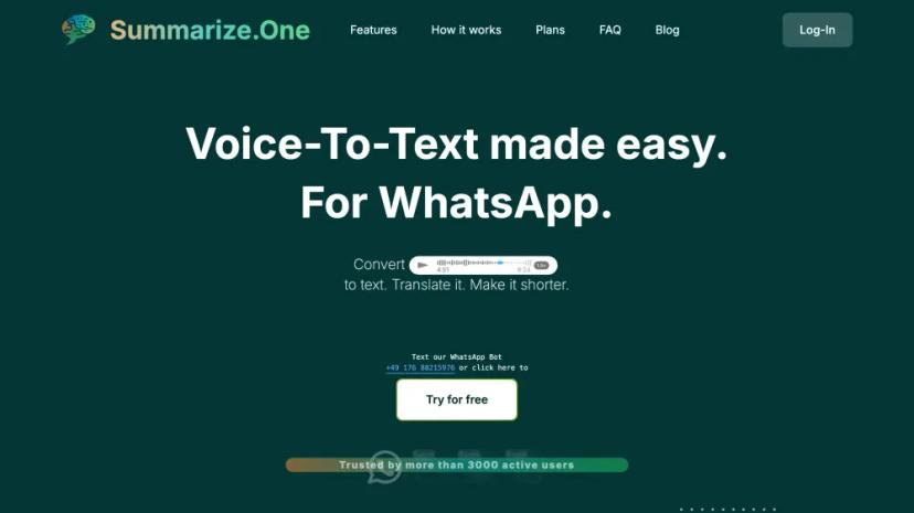 Screenshot of Voice-to-Text Made Easy for WhatsApp