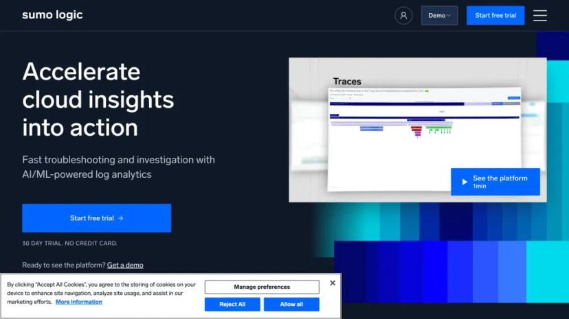 Screenshot of Cloud SIEM and AI-Driven Log Analytics