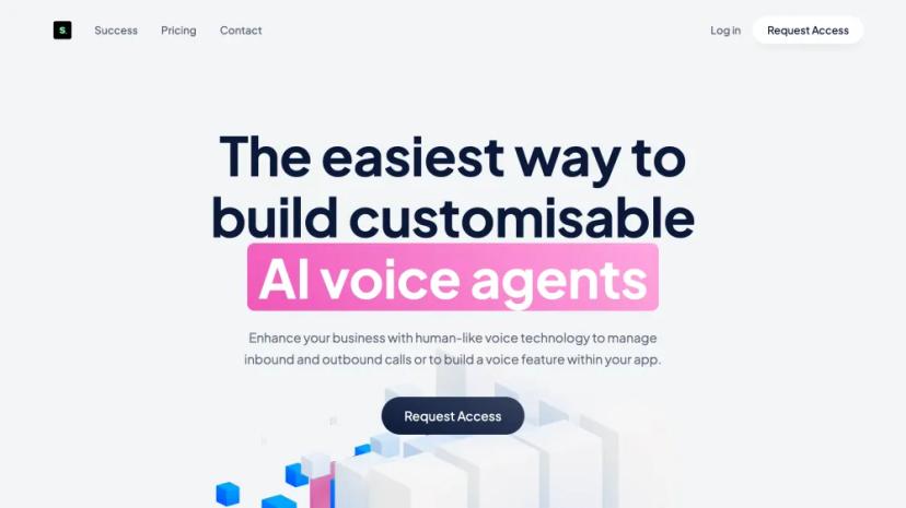 Screenshot of Customizable AI Voice Agents for Your Business