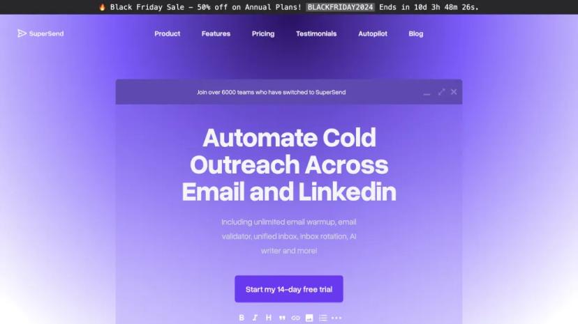 Screenshot of Automate Cold Outreach Across Email and LinkedIn