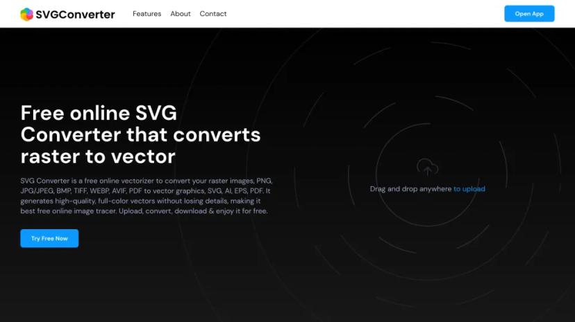 Screenshot of Free Online SVG Converter