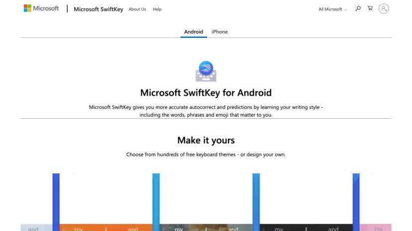 Screenshot of Microsoft SwiftKey: Smart Keyboard