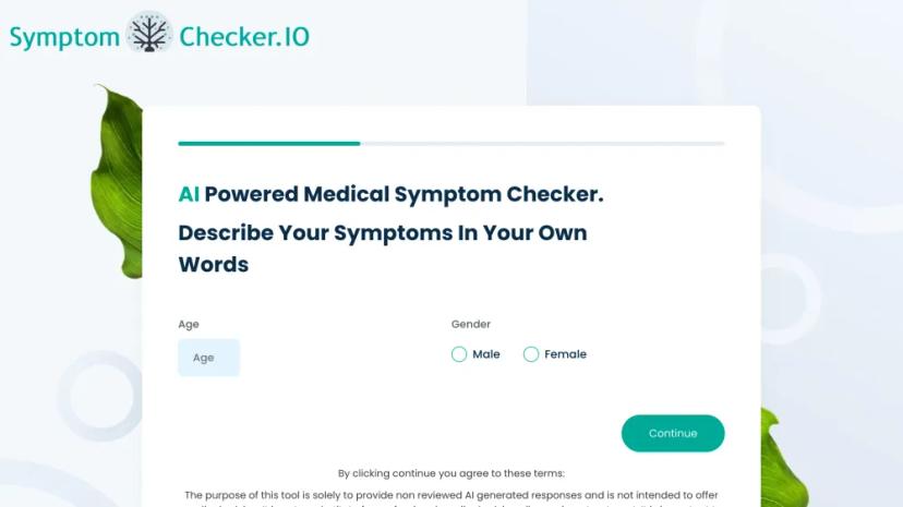 Screenshot of AI-Powered Medical Symptom Checker