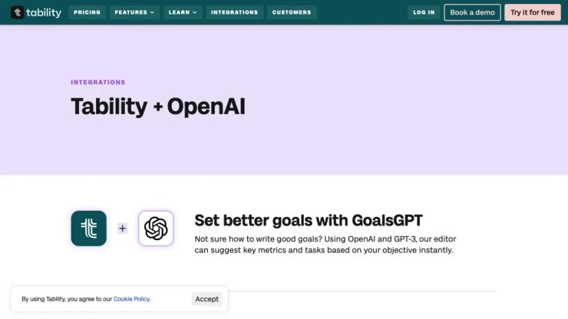 Screenshot of Set Better Goals with GoalsGPT