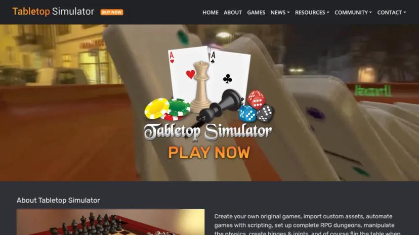 Screenshot of Tabletop Simulator