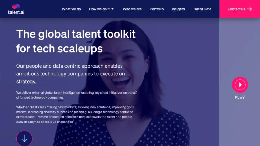 Screenshot of Global Talent Insights and Pipelining with AI-Powered Talent Intelligence