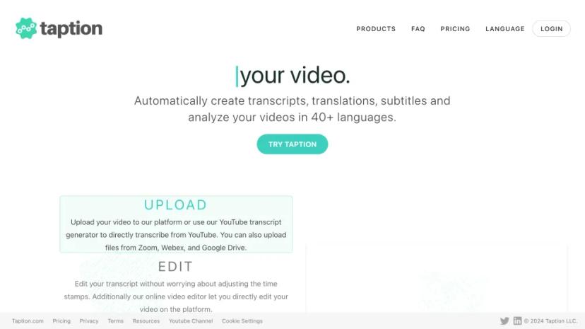 Screenshot of AI-Powered Audio and Video Transcription Software