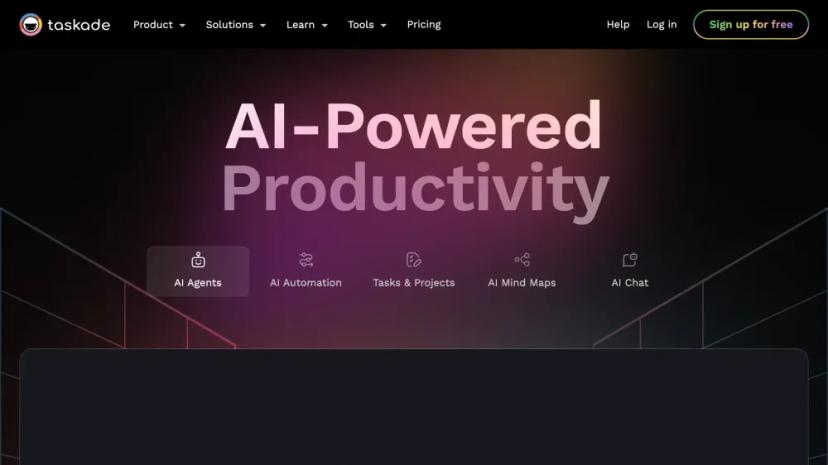 Screenshot of Taskade: AI-Powered Productivity Agents and Workspace