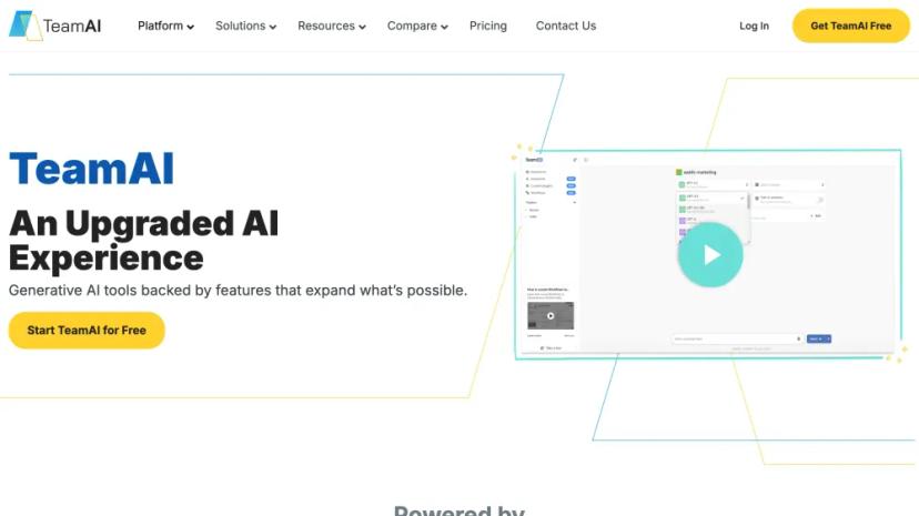 Screenshot of Next-Generation AI Integration Platform for Teams