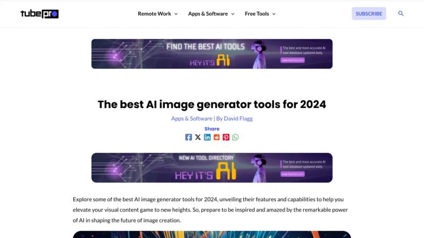 Screenshot of AI Image Generator