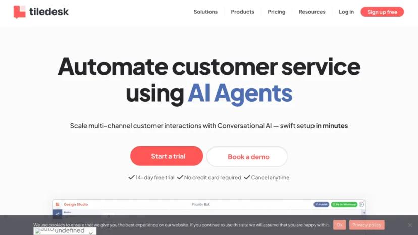 Screenshot of Automate Customer Service Using AI Agents