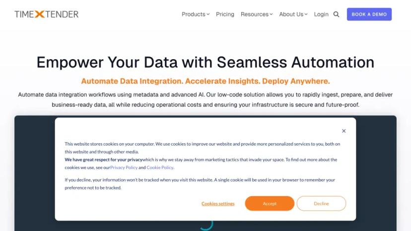 Screenshot of TimeXtender: AI-Powered Data Integration Automation