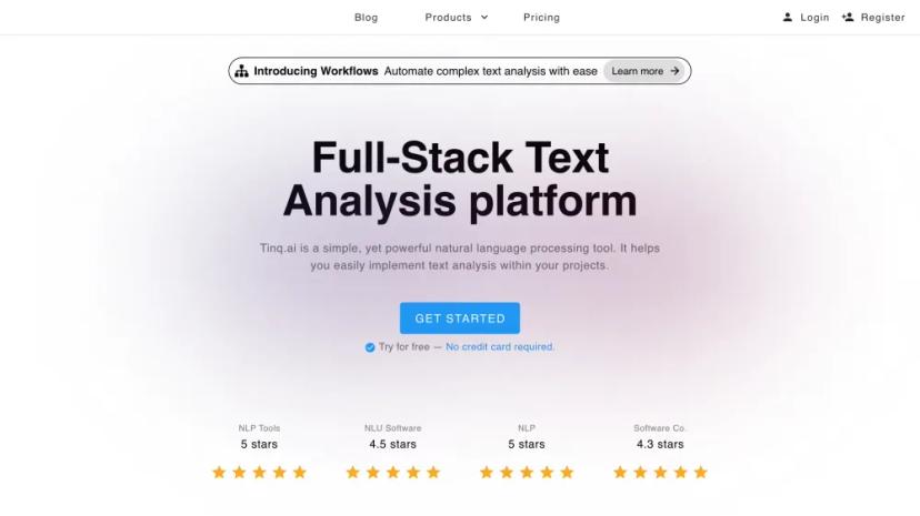 Screenshot of Full-Stack Text Analysis Platform