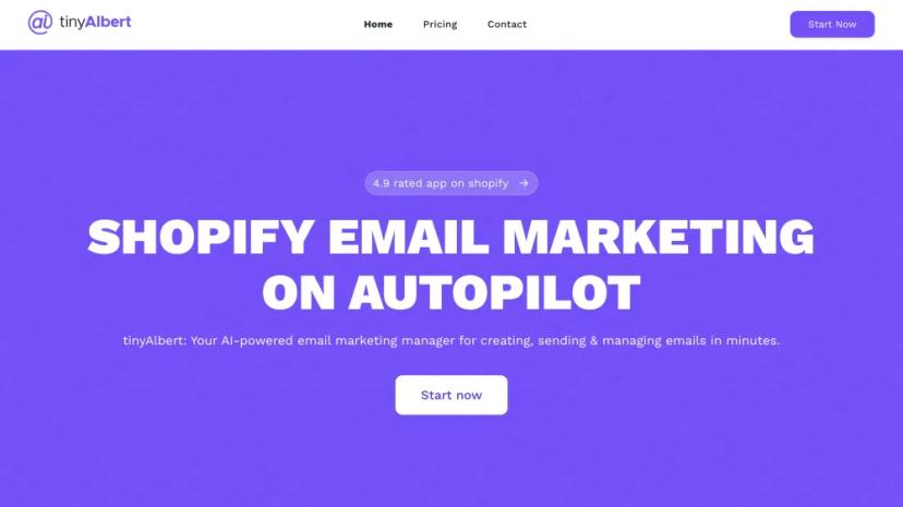 Screenshot of AI-Powered Email Marketing for Shopify