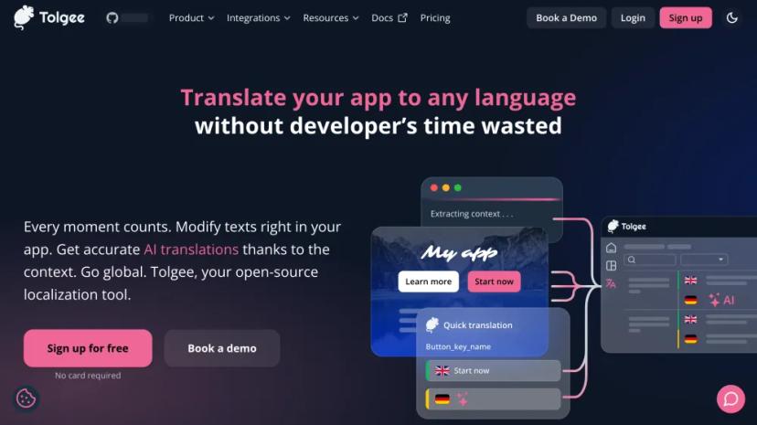 Screenshot of Open-source AI Localization Tool for App Translation