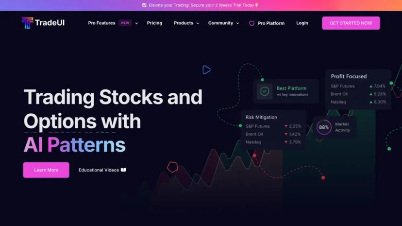 Screenshot of AI-Powered Trading Platform for Options Flow and Sentiment Analysis