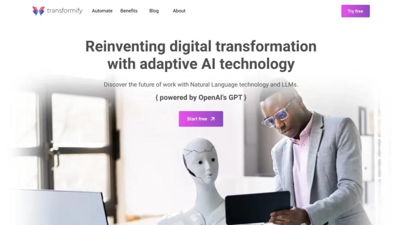 Screenshot of Reinventing Digital Transformation with Adaptive AI Technology