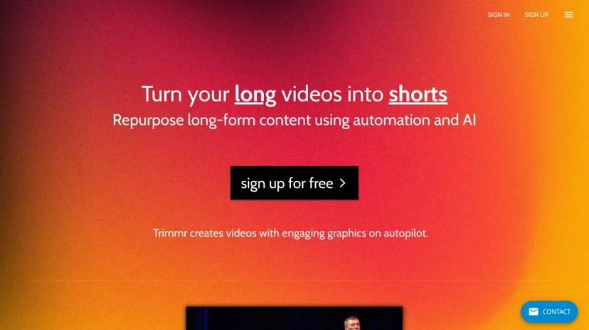 Screenshot of AI-Powered Video Editing for Short-Form Content Creation