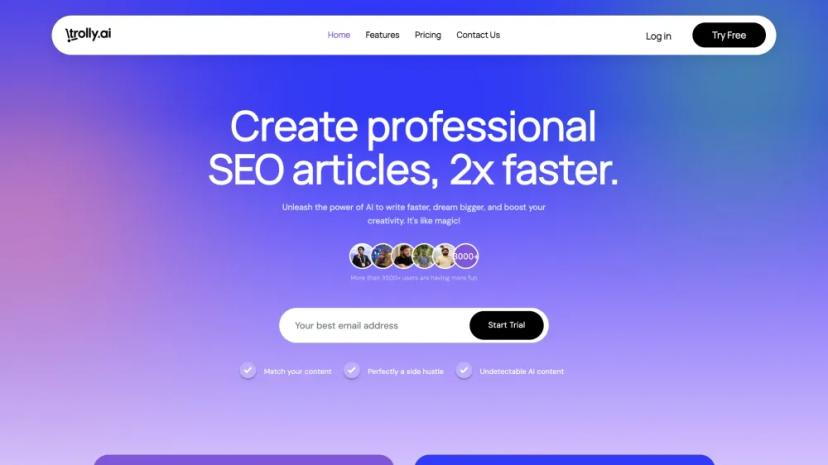 Screenshot of AI SaaS Landing Page