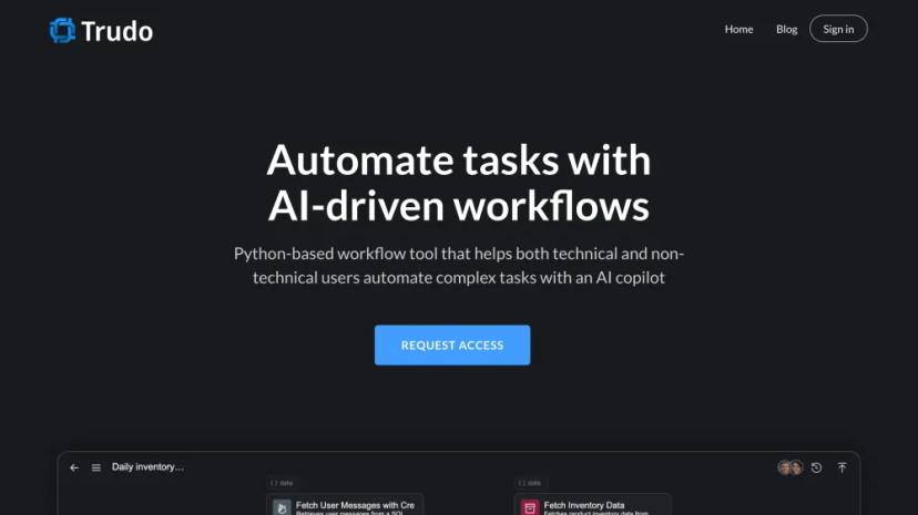 Screenshot of AutomateAI - AI-Powered Workflow Automation Tool