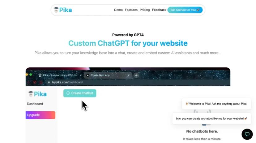 Screenshot of Custom AI ChatGPT SaaS Platform