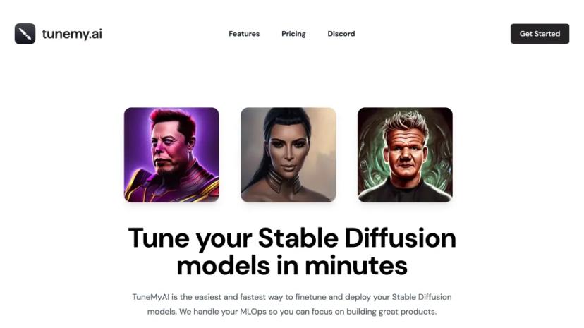 Screenshot of TUNE YOUR STABLE DIFFUSION MODELS IN MINUTES