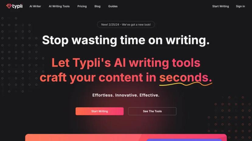 Screenshot of Supercharge Your Writing with AI-Powered Content Creation Tools