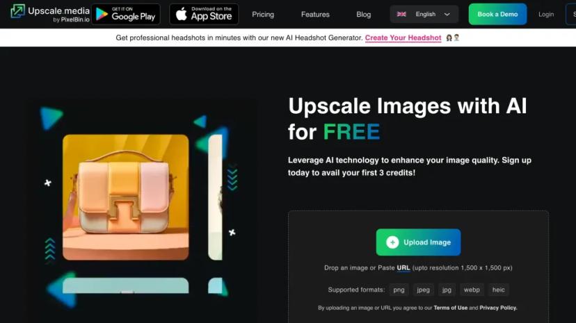 Screenshot of Professional Image Upscaling with AI