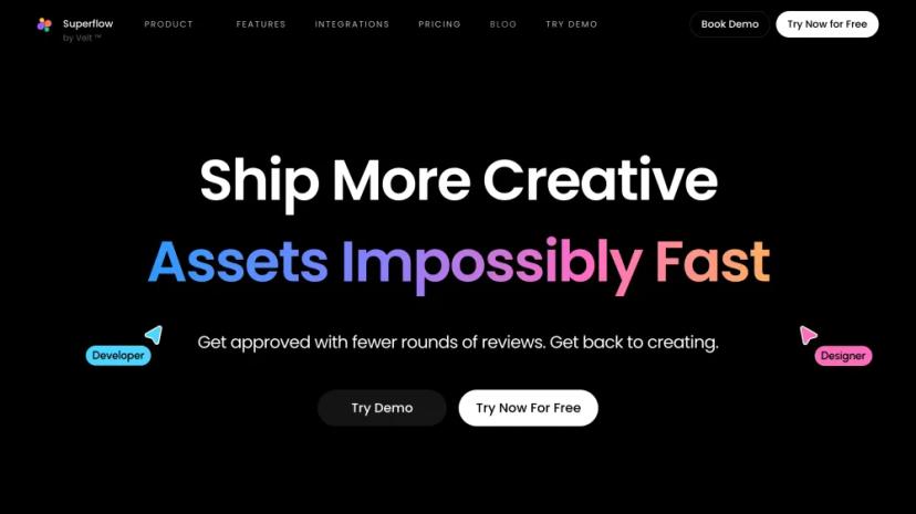 Screenshot of Superflow - Collaborative Creative Asset Review