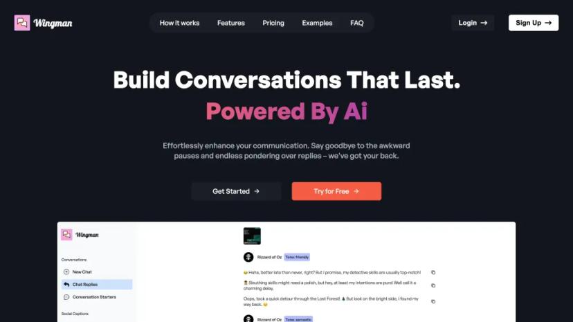 Screenshot of Enhance Your Conversations with AI-Powered Assistance