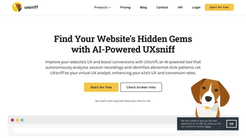 Screenshot of AI-Powered UX Analysis for Website Optimization