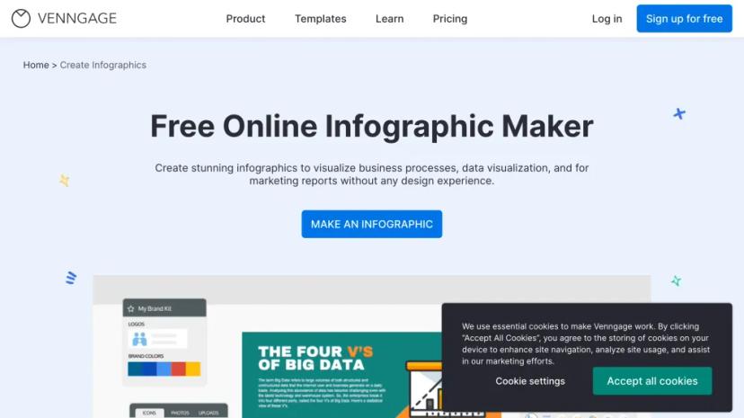 Screenshot of Free Online AI Infographic Maker