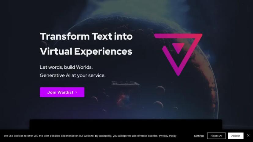 Screenshot of Transform Text into Virtual Experiences with Generative AI