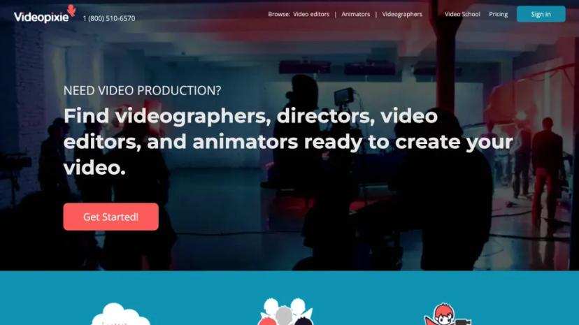 Screenshot of Find Video Professionals for Your Project