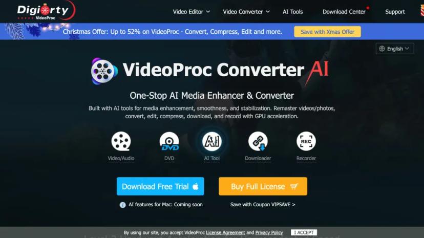 Screenshot of AI-Powered Video Enhancement and Conversion