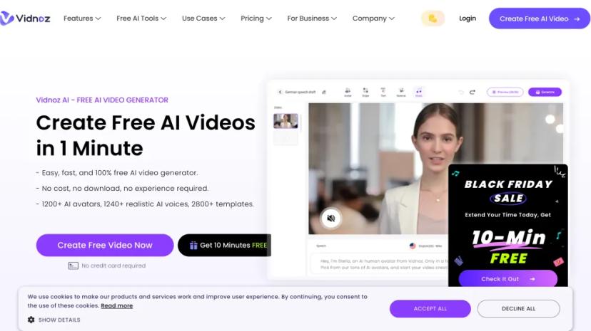 Screenshot of Free AI Video Generator