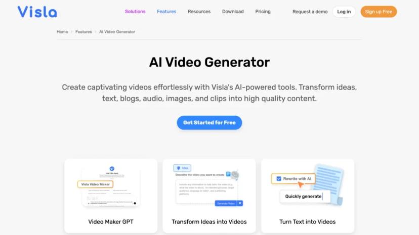 Screenshot of AI Video Creation and Editing Platform for Teams