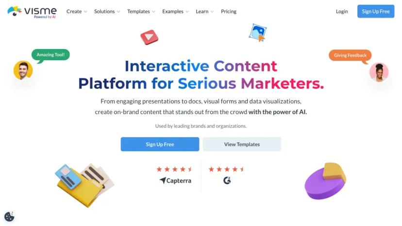 Screenshot of AI-Powered Interactive Content Platform