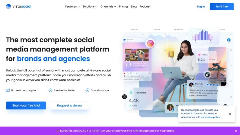 Screenshot of The Most Complete Social Media Management Platform for Brands and Agencies